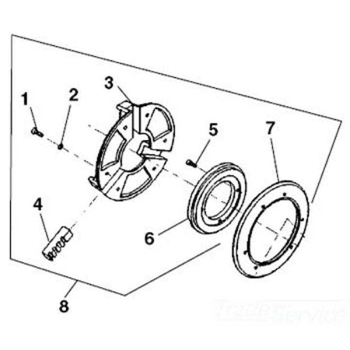 Ridgid Replacement Rear Centering Assembly for 535 Threading Machine, large image number 1