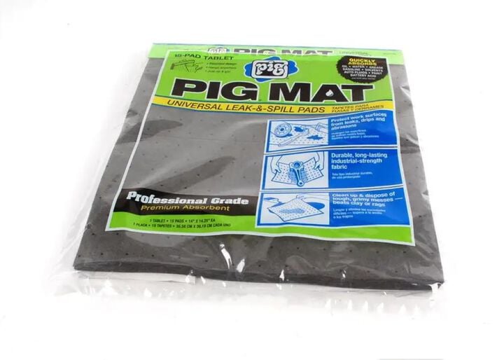 New Pig Leak & Spill Mat Absorbent Universal Tablet 15pk