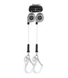 Falltech 9 ft. DuraTech Personal Leading Edge Cable SRL Twin Leg with Steel Rebar Hooks, small image number 1