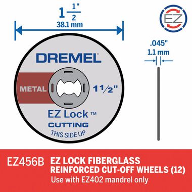 Dremel 1-1/2 In. EZ Lock Cut-Off Wheel, large image number 1