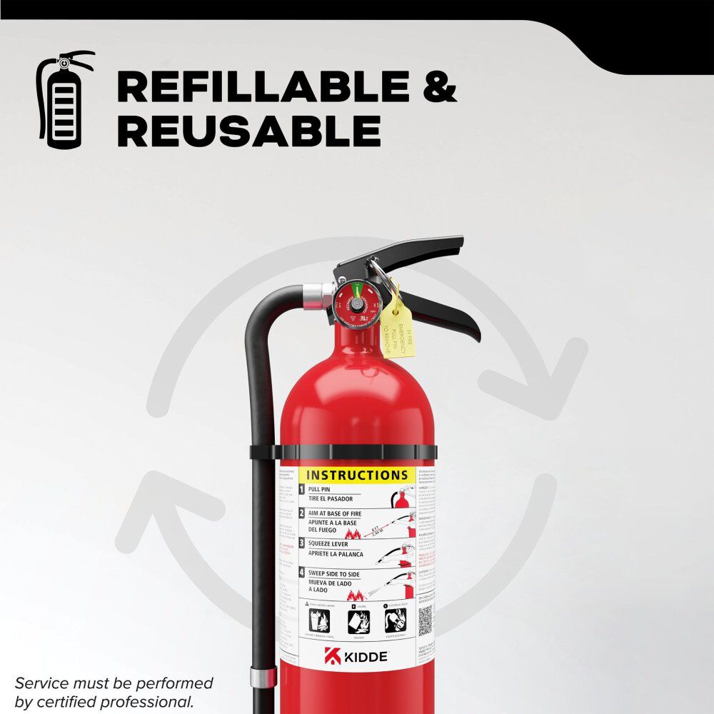 Kidde Pro Line 5 Lbs ABC Fire Extinguisher Kit, large image number 8