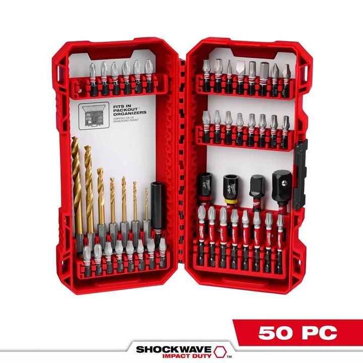 Milwaukee SHOCKWAVE 50-Piece Impact Duty Drill and Drive Set, large image number 0