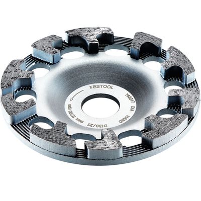 DIA HARD-D130 130 Milimeter Single Row Segmented Rim Diamond Cup Disc for Concrete