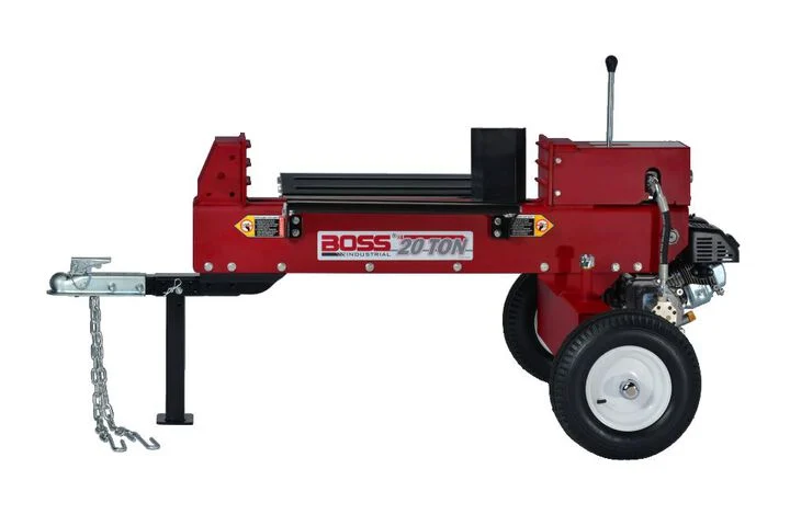 Boss Industrial 20 Ton Dual Action Gas Log Splitter with 6.5 hp 4-Cycle OHV Kohler Engine
