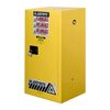 Justrite 15 Gallon Yellow Steel Manual Close Flammable Cabinet, small image number 1
