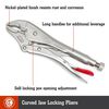 Crescent 10in Straight Jaw Locking Pliers, small image number 4