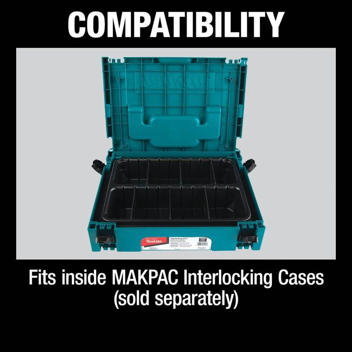 Makita MAKPAC Interlocking Case 2 Row Insert Tray, large image number 7