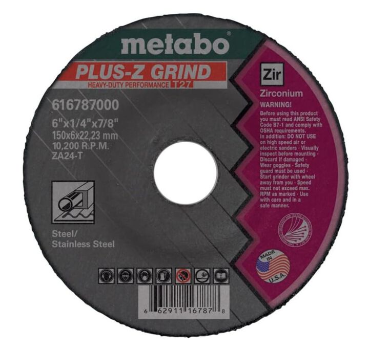 Metabo HPT Promotional Pipeliner Plus-Z 6 Inch x 1/8 Inch x 5/8 Inch-11 Grinding Wheel