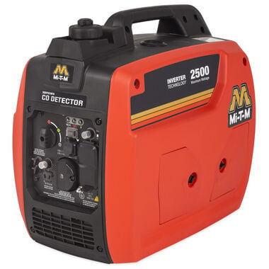 Mi T M 2500W 120 cc Portable Gasoline Inverter Generator with CO Detector