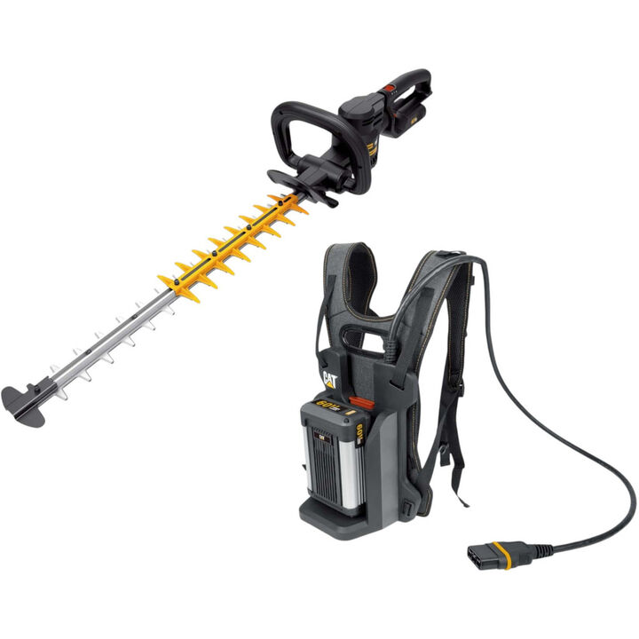 CAT DG620 60V 25in Brushless 2-Speed Backpack Hedge Trimmer Kit