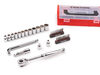 Tekton 3/8 Inch 12 Point Socket, Bit, and Ratchet Sets with Stacking Organizer, 35 Pieces, small image number 3