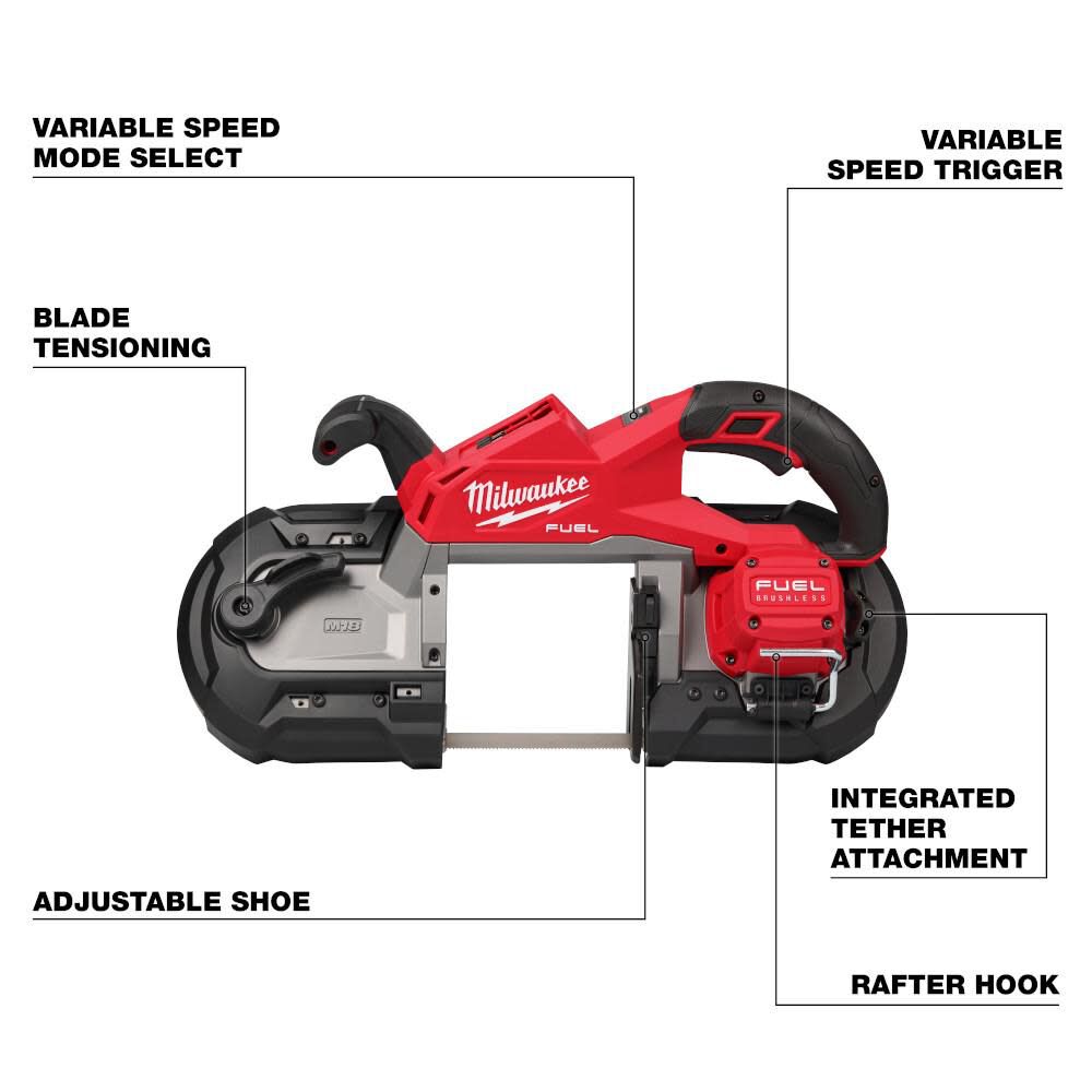 Milwaukee M18 FUEL Deep Cut Band Saw (Bare Tool) 2929-20 Milwaukee M18 FUEL Deep Cut Band Saw (Bare Tool) 2929-20