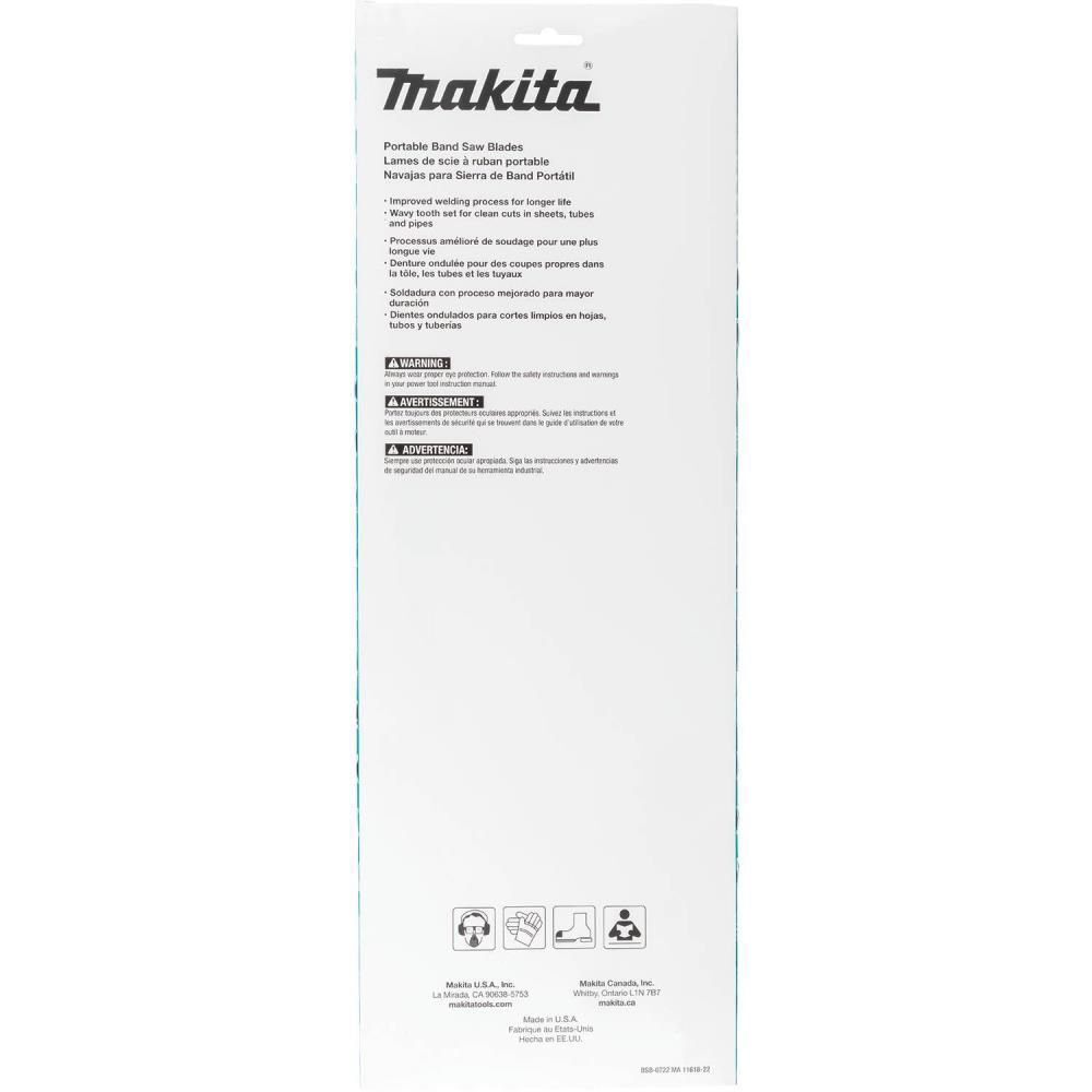 Makita 44 7/8 Inch 24 TPI Bi Metal Portable Band Saw Blade 3 Pack, large image number 3
