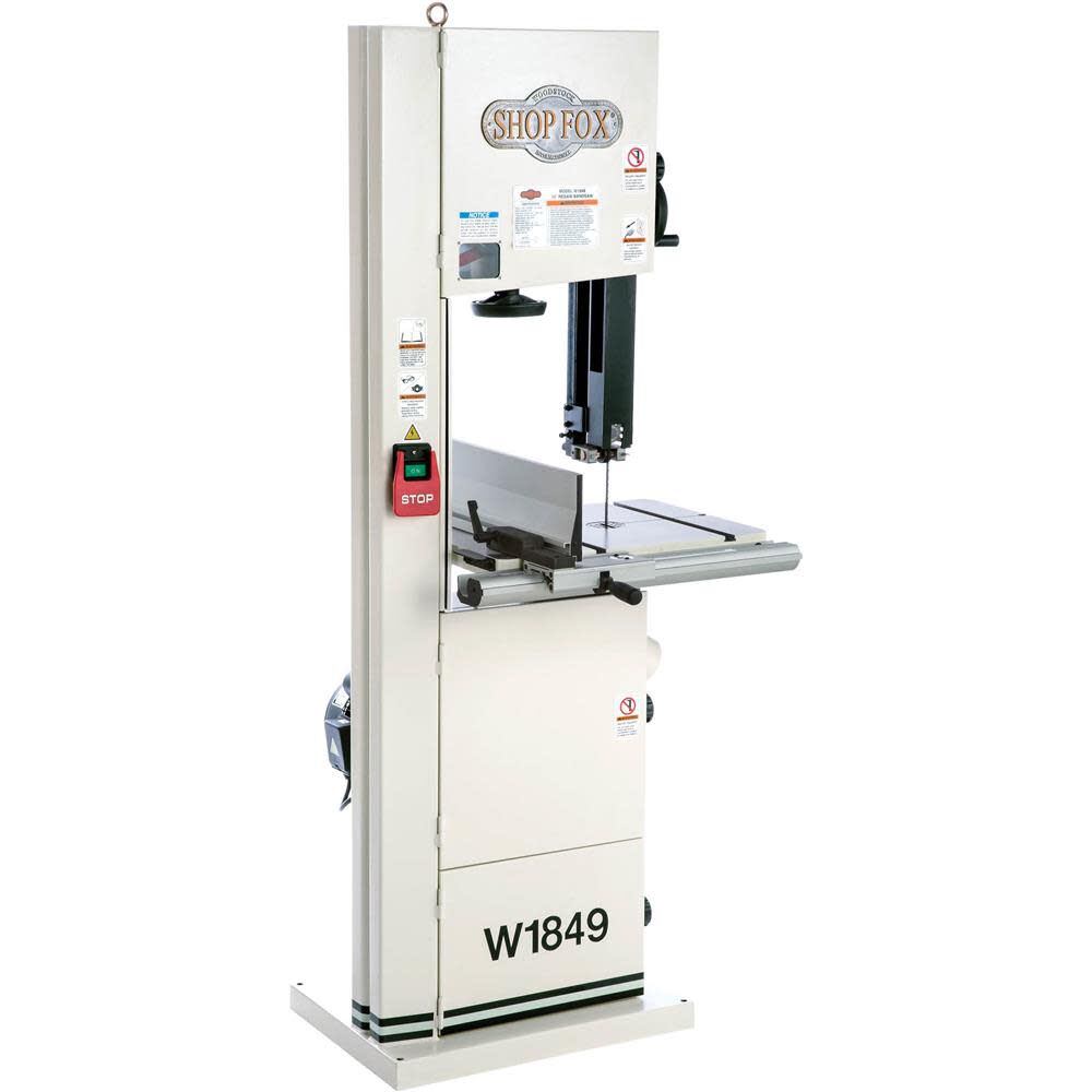 Shop Fox 14 Inch Resaw Bandsaw 110V/220V 2HP 1 Phase, large image number 2