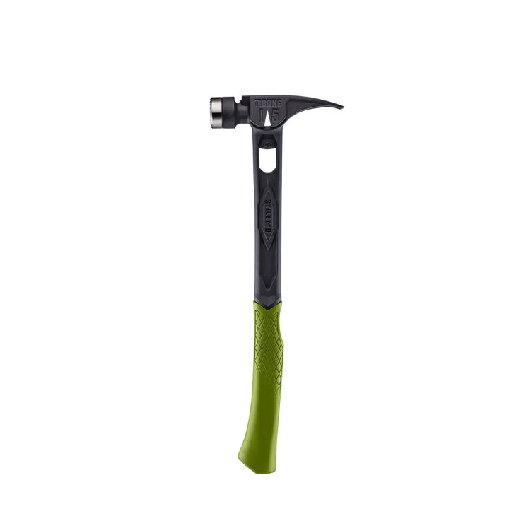 Stiletto TIBONE 15oz Limited Edition Black Titanium Framing Hammer with Green Handle, large image number 0