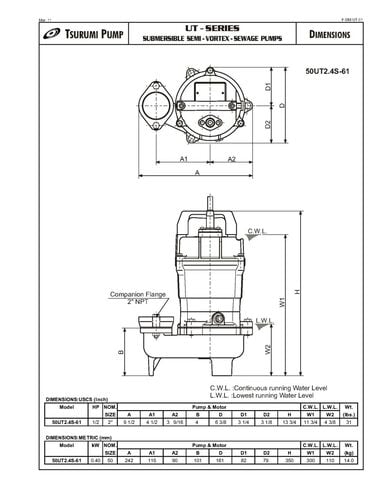 Tsurumi Electric Submersible Pump, large image number 1