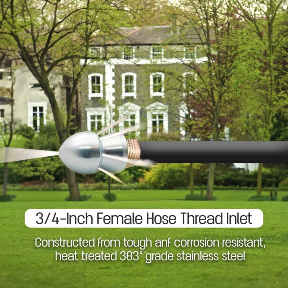 BluBird Avagard 3/4 Inch GHT Stainless Steel Drain Blaster, large image number 2