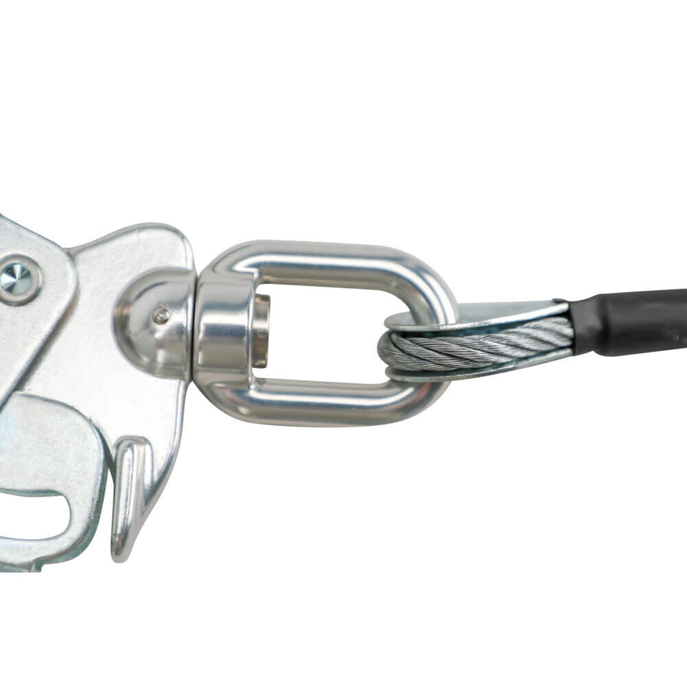 Safewaze Leading Edge 6 Ft. Energy Absorbing Lanyard: Dual Leg, Alu Swivel Rebar Hooks, large image number 3