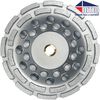 Diteq CD14 4 1/2 Inch Double Row Segmented Rim Diamond Cup Wheel for Concrete and Masonry, small image number 1