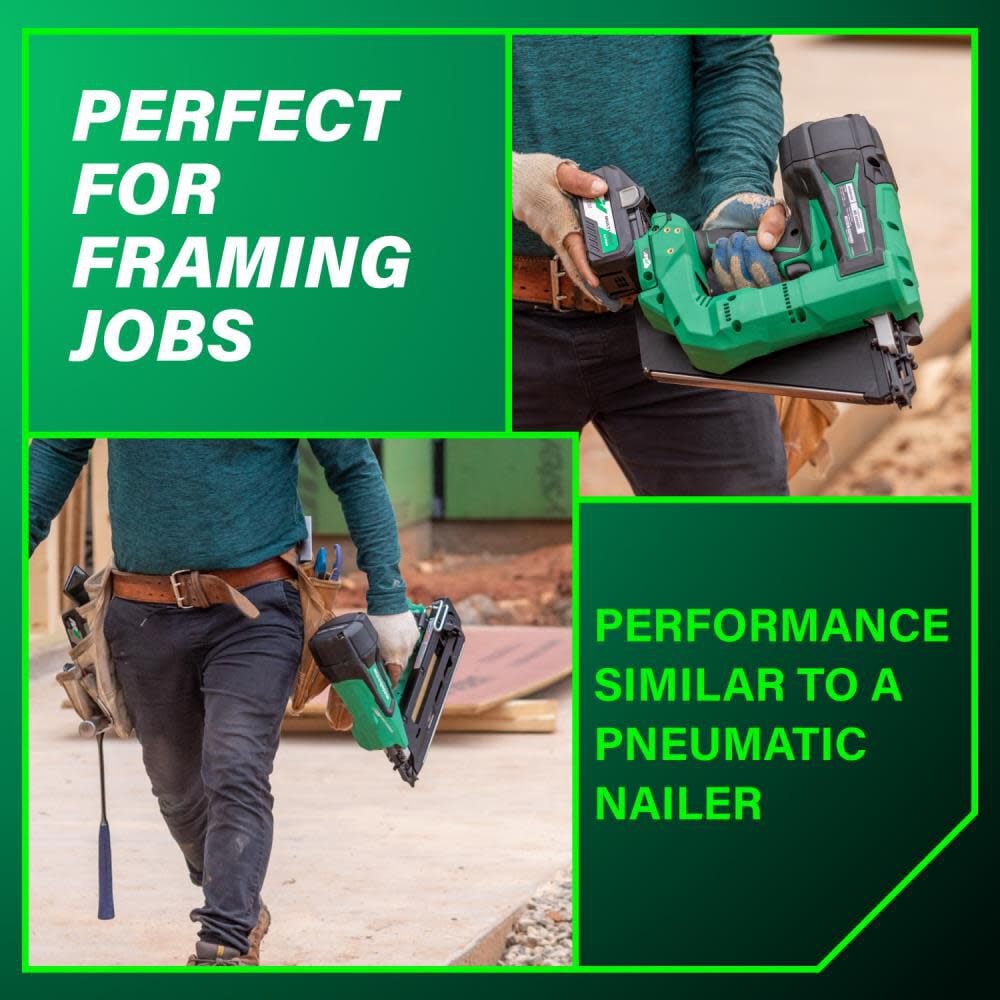 Metabo HPT MultiVolt 3 1/2in Framing Nailer Kit NR3690DCM