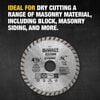 DEWALT HP4 1/2 Inch Turbo Rim Diamond Blade for Stone and Masonry, small image number 2