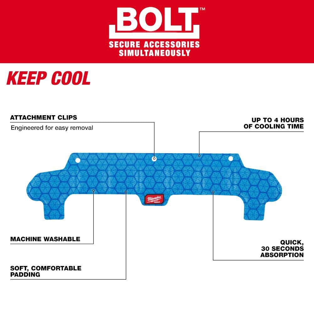 Milwaukee BOLT Safety Helmet Cooling Sweat Band, large image number 3