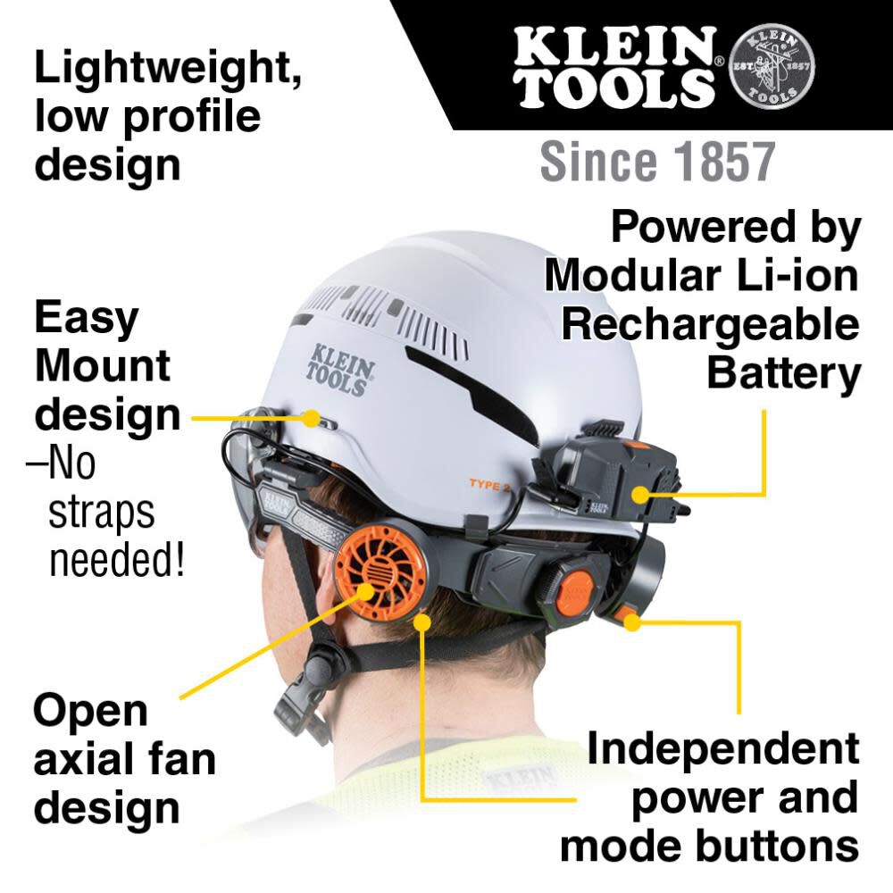 Klein Tools Hard Hat Lightweight Cooling Fan 60523 Acme Tools