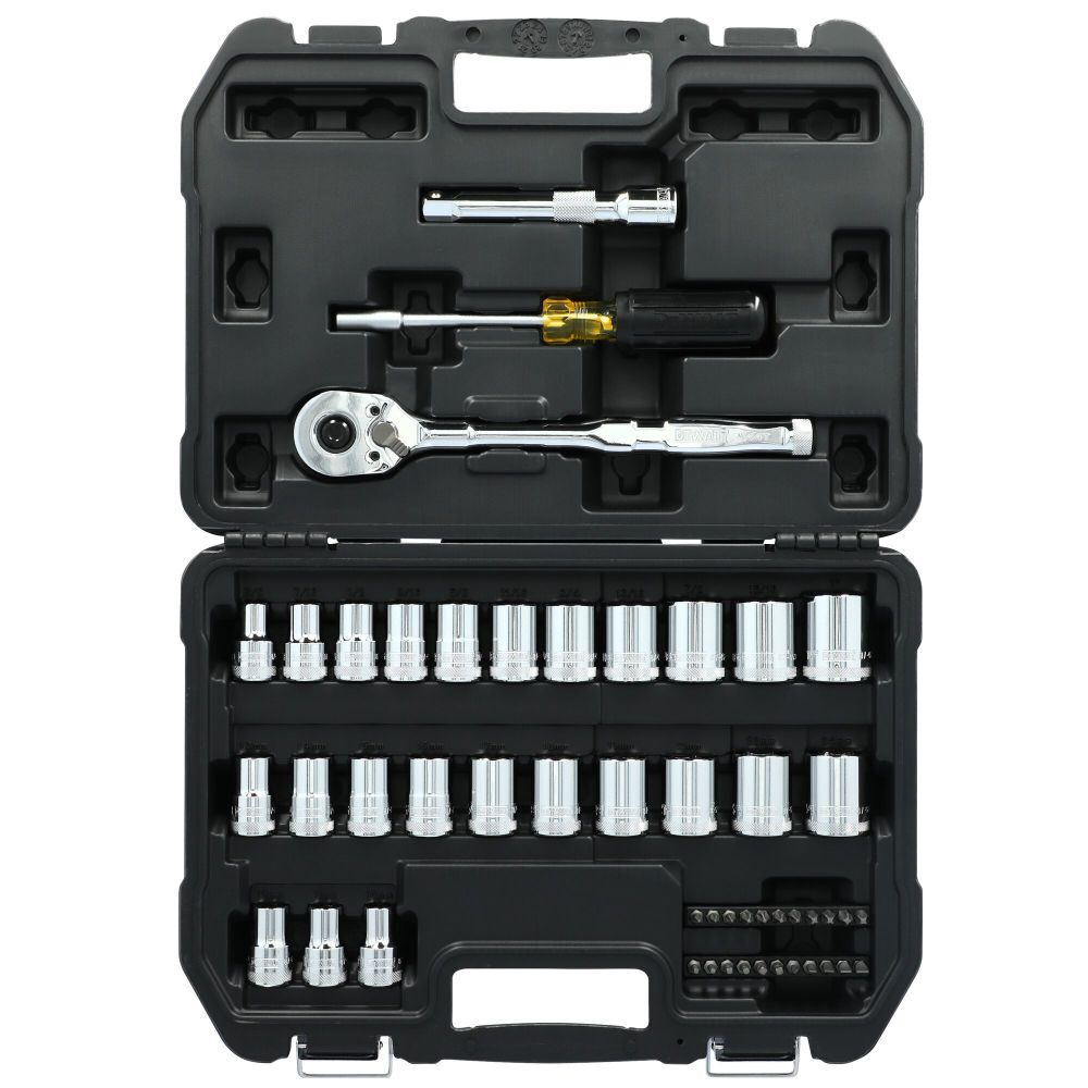 DEWALT TOUGHSERIES 49 Piece 1/2 Inch Drive Mechanics Tool Set - DWMT45405