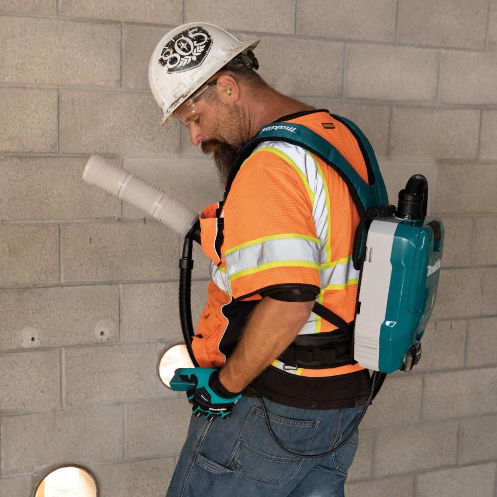 Makita 40V max XGT 1/2 Gallon HEPA Backpack Dry Dust Extractor Kit, large image number 9
