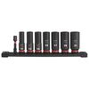 Milwaukee Promotional Impact Socket 3/8 Inch Drive Metric Deep 6 Point 8pc, small image number 1