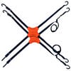 Tack Strap Stapll 30 Inch Bungee Style 4-Way Tack Strap, 2 Pieces, Red, small image number 1