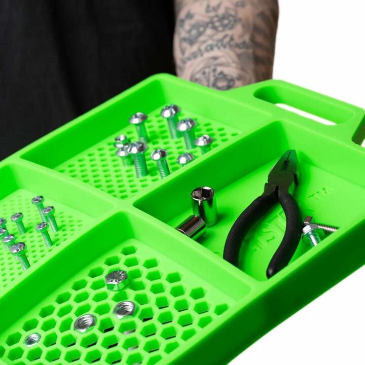 Boltster 4-Way Flexible Fastener Organizing Tray Green, large image number 4