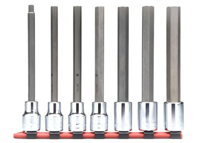 Wright Tool 3/8 In. Dr. 7 pc. Hex Bit Socket Set - Long Length, large image number 0