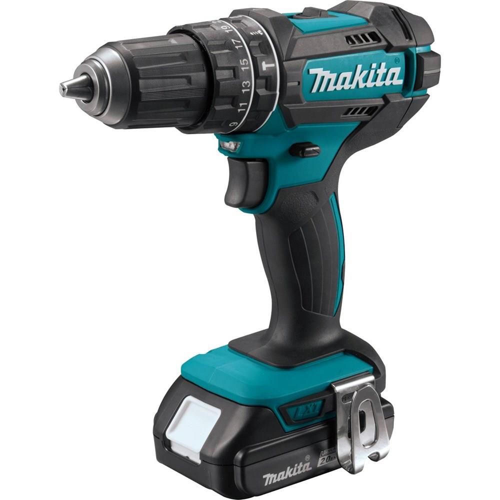 Makita 18V LXT Compact Lithium-Ion Cordless 1/2 in. Hammer Driver-Drill Kit (2.0Ah), large image number 6