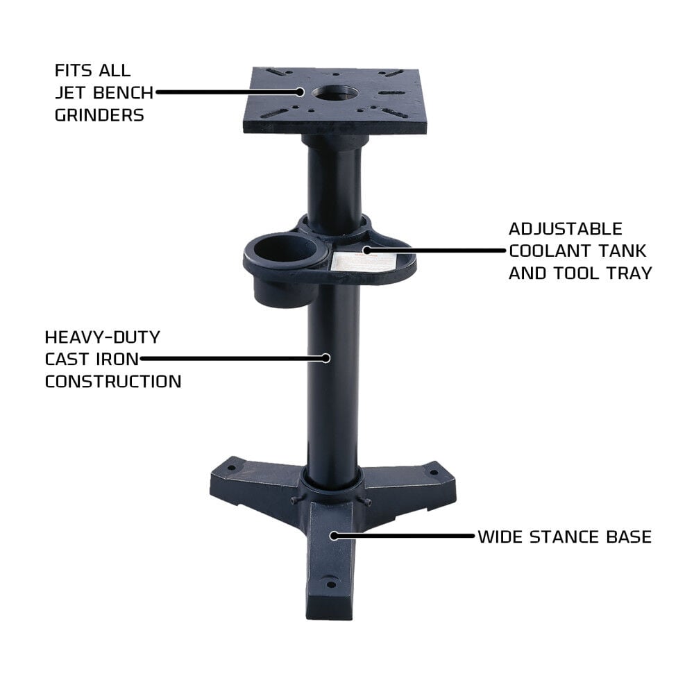 JET 8in Shop Bench Grinder with Stand 577102K - Acme Tools