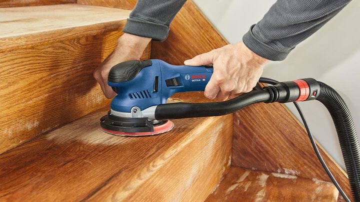 Bosch 6 Inch Dual Mode Random Orbit Sander 120 80 & 60 Grit Hook And Loop Sanding Disc Bundle, large image number 7