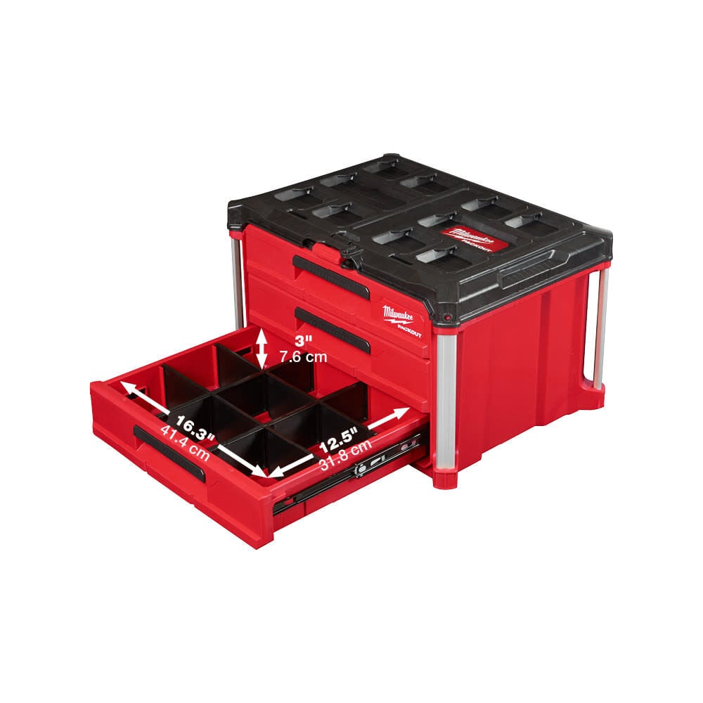 Milwaukee Packout Xl Tool Box And 3 Drawer Tool Box With Dolly 48 22 8429 8443 8410 Simolary simolary.com 15