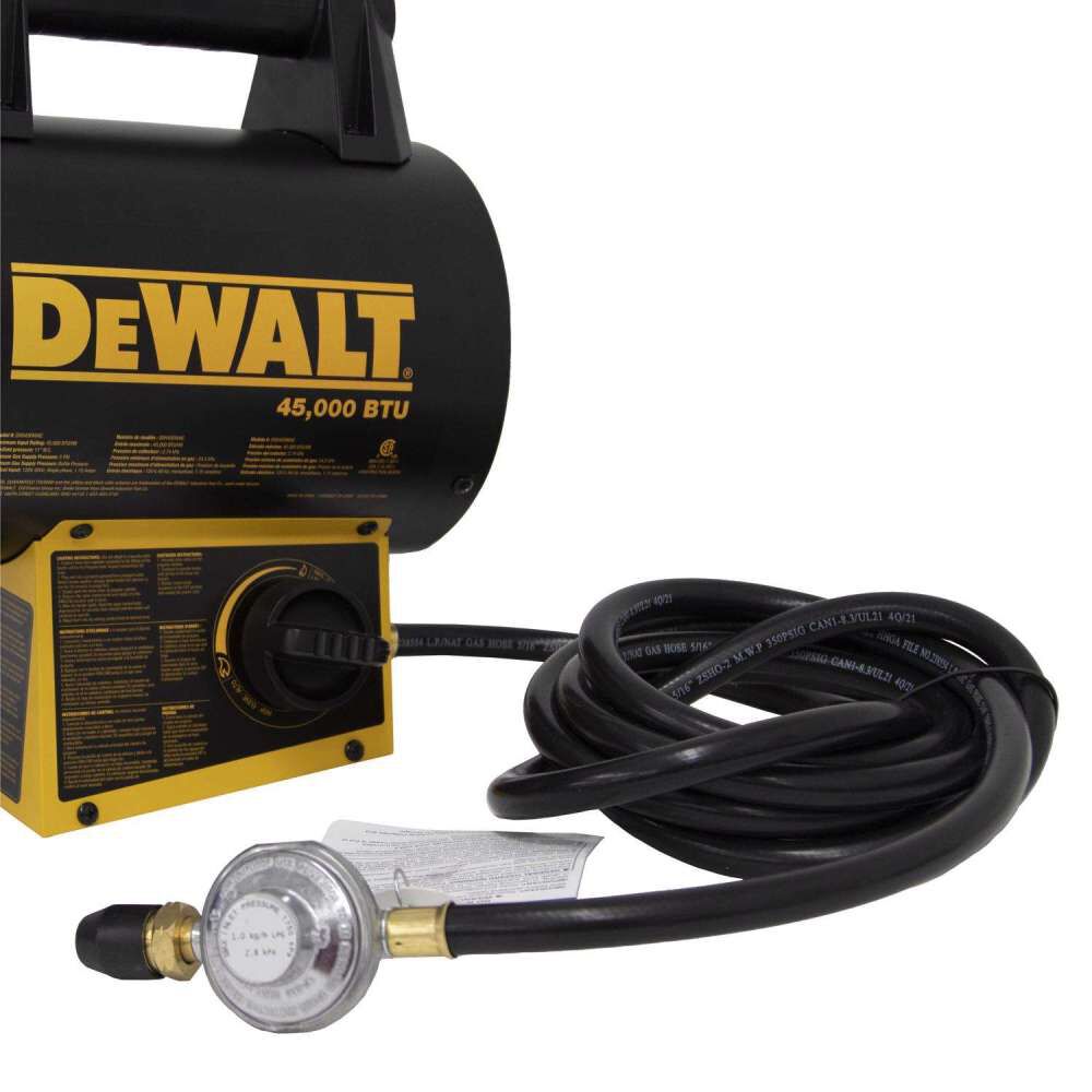 DEWALT 45000 Btu 1125 Sq Ft Area Forced Air Propane Portable Heater, large image number 8