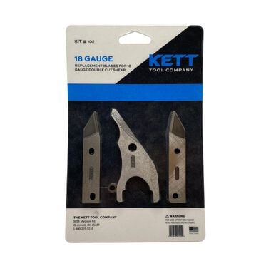 Kett Tool Replacement Blades for 18 Gauge Double Cut Shears
