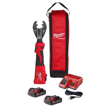 Milwaukee M18 FORCE LOGIC 6T Linear Utility Crimper Kit with O-D3 Jaw