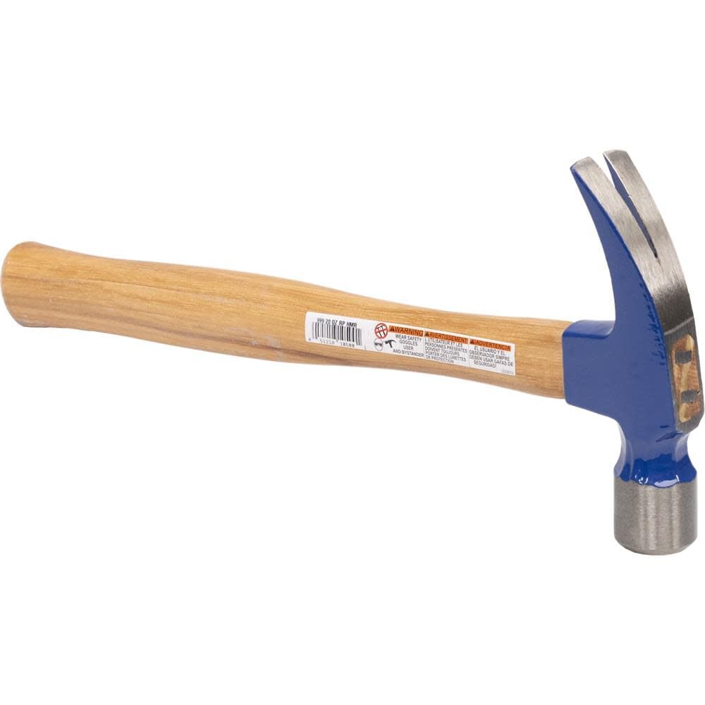Vaughan 999L 20 Oz Straight Claw Hammer with Hickory Handle, large image number 2