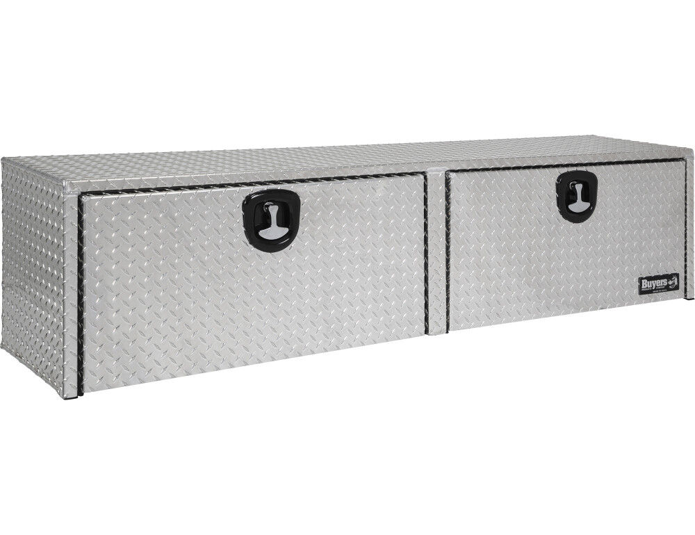Buyers Products Company 18x16x72 Inch Diamond Tread Aluminum Topsider Truck Box – 1701563