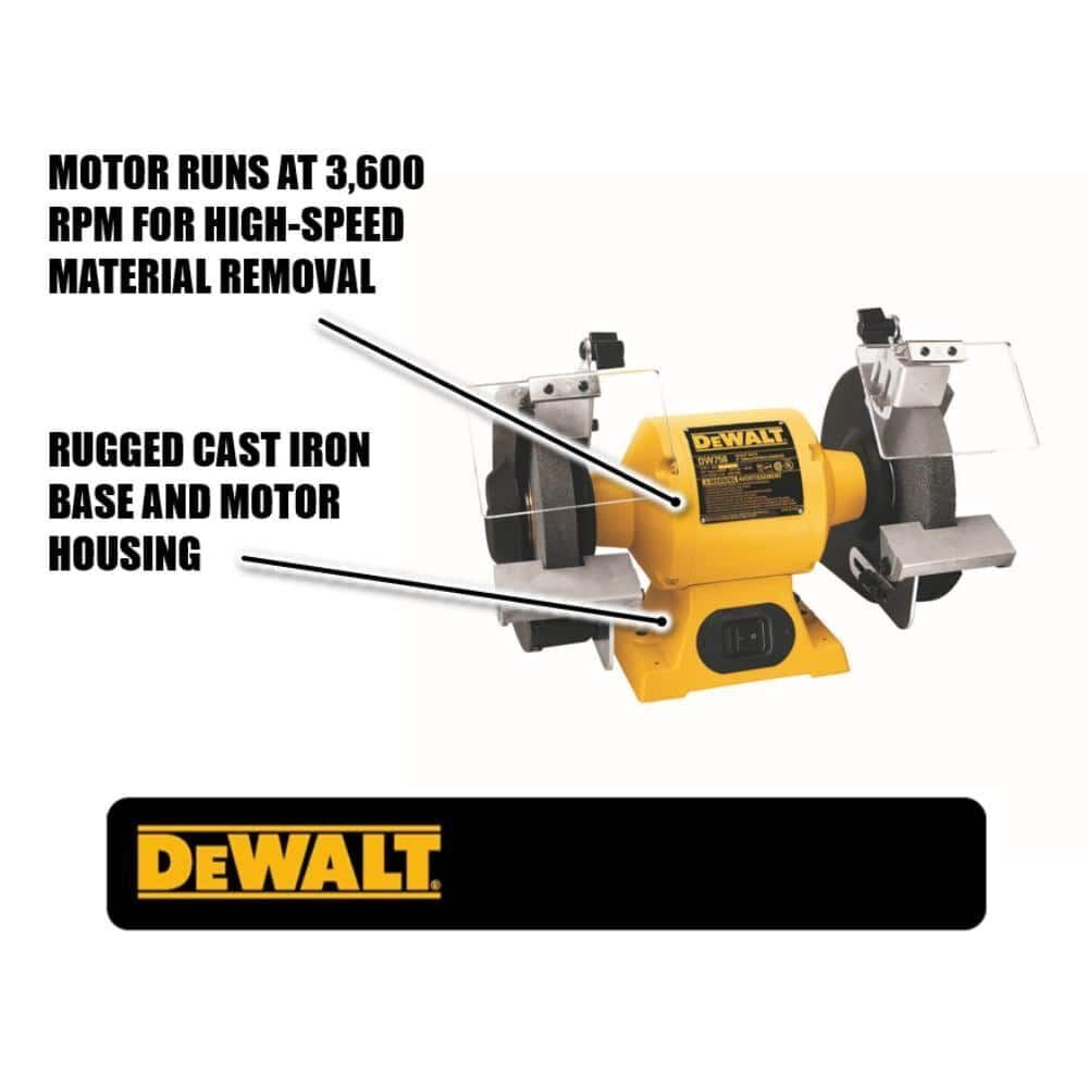 DEWALT 8 In. Bench Grinder, large image number 2