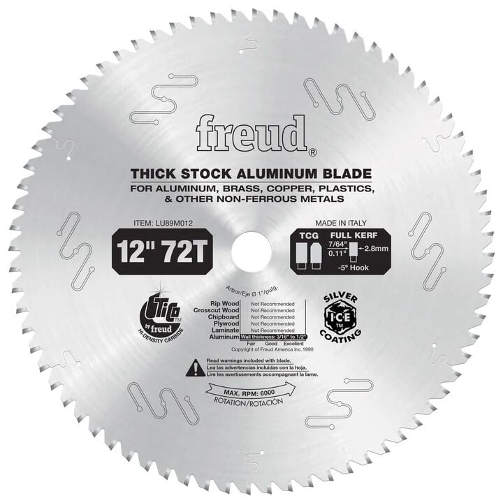 Freud 12 Inch 72T Thick Non-Ferrous Metal Blade, large image number 0
