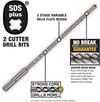 DEWALT 3/16 in x 10 in x 12 in Rock Carbide SDS Plus Hammer Drill Bit, small image number 2