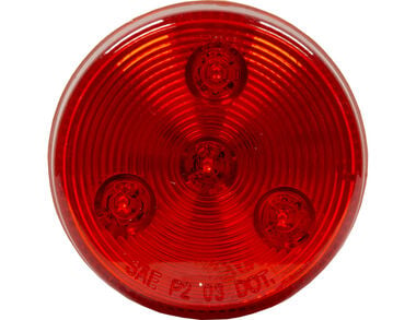 Buyers Products Company Bulk 2.5 Inch Red Round Marker/Clearance Light with 4 LED