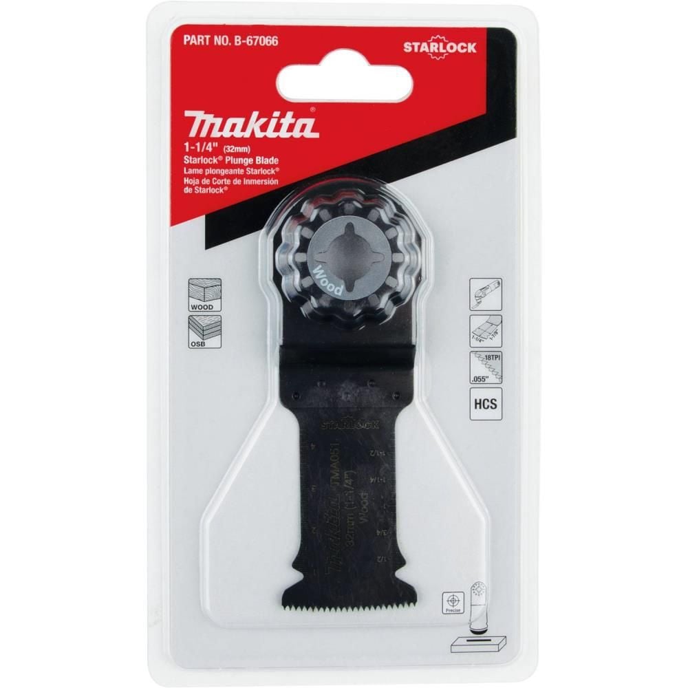 Makita 1-1/4in Starlock Plunge Blade 18TPI, large image number 2