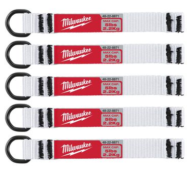 Milwaukee 5pc 5lb D-Ring Web Attachment, large image number 5