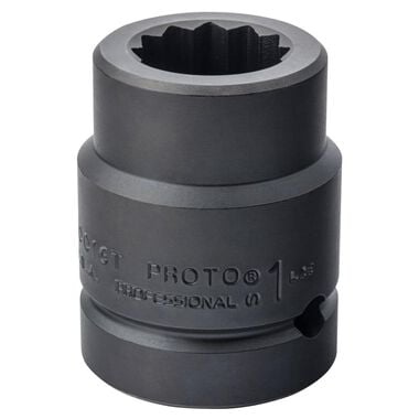 Proto 1in Drive Impact Socket 1in - 12 Point