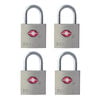 Master Lock Luggage Padlock 7/8in Solid Metal TSA Accepted 4pk, small image number 1
